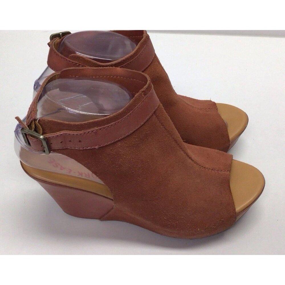 Kork-Ease Leather Slingback Platform Wedge High Heel Peep Toe Sandals Shoes - Picture 9 of 12